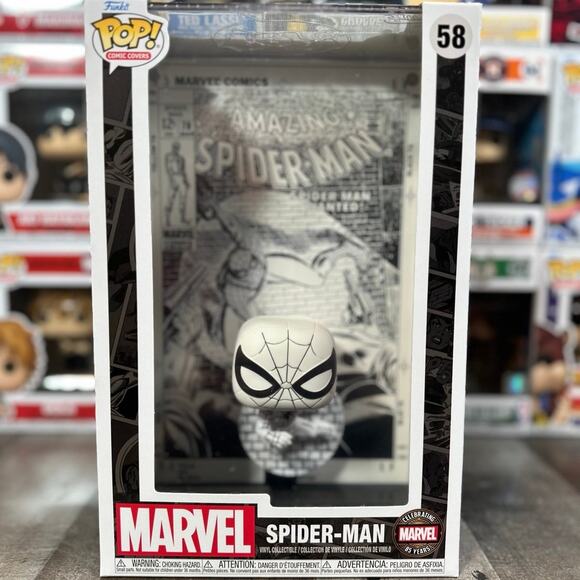 The Amazing Spider-Man Funko Pop! Comic Cover Figure #58 with Case - Picture 1 of 4